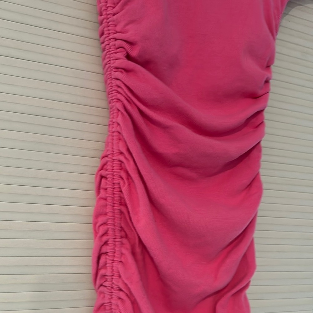 Pink Ruched Bodycon Dress - Picture 2 of 3